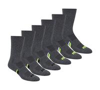 PUMA Men's Socks (Pack of 6), Grey/Green, L