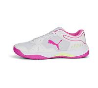 PUMA Men's SOLARSMASH RCT Football Shoe, White-Ravish-Fast Yellow, 7.5 UK