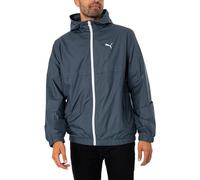 PUMA Men's Solid Windbreaker Jacket, Grey, XXL