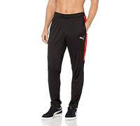 PUMA Men's Speed Pants, Black/Red, X-Large
