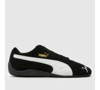 PUMA Men's Speedcat Trainers in Black & White, Suede, Size: 7 UK 7