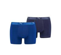PUMA Men's Sport Cotton Boxer Shorts, Blue Combo, S (Pack of 2)