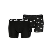 Puma Sport 2 Pack Mens Cotton Long Boxer - Black - Size X-Large