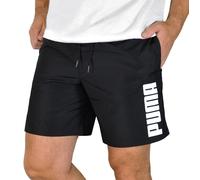 PUMA Mens Sport Shorts Training Shorts Bermuda Swim Trunks Black/White S-XXL