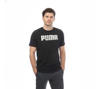 Puma Mens Sportstyle Logo T-Shirt in Black Cotton - Size Large