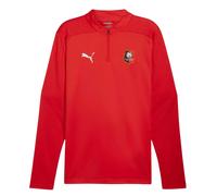 Puma Mens Stade Rennais FC Quarter Zip Training Top - Red - Red - S - 100% Polyester