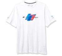 PUMA Men's Standard BMW MMS Logo Tee White Medium