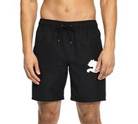 PUMA Men's Big Cat Volley Swim Board Short Trunks, Black, Large