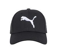 PUMA Men's Stretch Fit Baseball Cap, Black/Silver, S-M UK