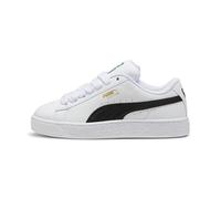 PUMA Men's Suede XL Leather Trainers, White/Black, 8 UK