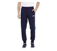 Puma Men's Sweat Pants Fleece Essentials Man Sport Trousers, Blu, L