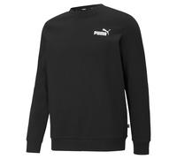 Puma Men's Sweatshirt - ESS Small Logo Crew, Logo, Round Neck Black S