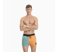 Puma Mens Swim Colour Block Swimming Shorts - Orange - Size X-Small