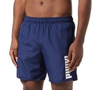 PUMA Men's Swim Men's Mid Shorts Swim Trunks, Navy, S