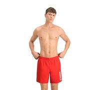 PUMA Men's Swim Men's Mid Shorts Swim Trunks, Red, XL