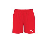 PUMA Men's Swim Mid Shorts Trunks, Red, S