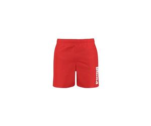 Puma Men's Swimming Trunks Summer Short Deluxe Swim Shorts - new red, size: m