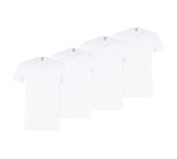 Puma Men's T-Shirt, 4-Pack - Basic V-Neck, Short Sleeve, Solid