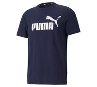Puma Men's T-Shirt - Ess Logo Tee, Round Neck, Cotton, Solid