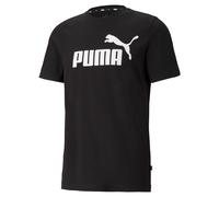 Puma Men's T-Shirt - Ess Logo Tee, Round Neck, Cotton, Solid