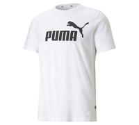 Puma Men's T-Shirt - Ess Logo Tee, Round Neck, Cotton, Solid