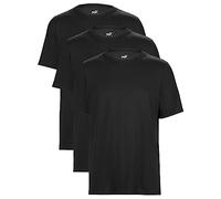 PUMA Men's T-Shirt Statement Deluxe Edition Cotton Pack of 3, black, L