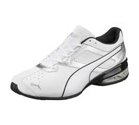 PUMA Men's Tazon 6 Cross Trainer Shoe, Puma White Puma Silver, 8 UK