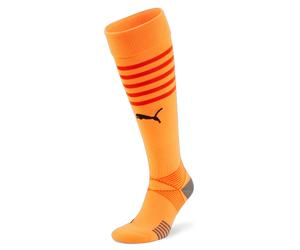 Puma Mens Team Final Orange Football Socks - Size UK 9-11
