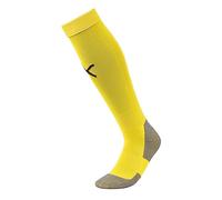 PUMA Mens Team Liga Core Football Socks, Cyber Yellow-Puma Black, 3 EU