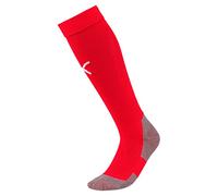 PUMA Mens Team Liga Core Football Socks, Puma Red-Puma White, 4 EU