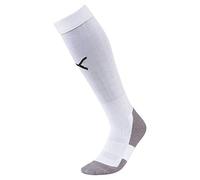 PUMA Mens Team Liga Core Football Socks, Puma White-Puma Black, 2-5 EU