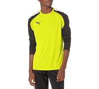 PUMA Men's Team Pacer Goalkeeper Long Sleeve Jersey T-Shirt, Fluorescent Yellow/Black/White, XXL