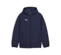 PUMA Men's Teamadditions Hooded Padded Jacket, Navy-Silver Ah25, M