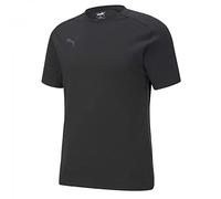 PUMA mens teamCUP Casuals Tee Shirt, Puma Black-asphalt, M