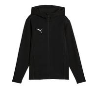 Puma Mens TeamFINAL Casuals Hooded Jacket - Black - Black - 11-12 Years