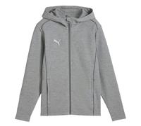 Puma Mens TeamFINAL Casuals Hooded Jacket - Grey - Grey - 9-10 Years