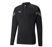 Puma Mens TeamFinal Quarter Zip Training Top - Black - Black - S - 100% Polyester