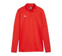 Puma Mens TeamFinal Quarter Zip Training Top - Red - Red - L - 100% Polyester