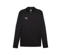 Puma Mens TeamFINAL Training 1/4 Zip Top in Black Recycled Material - Size X-Large