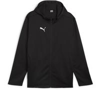 Puma Mens Teamfinal Training Fleece Jacket Tracksuit Top in Black/Silver - Size 3XL