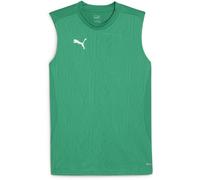 Puma Mens Teamfinal Training Short Sleeve Performance T-Shirt in Green/Silver - Size Small