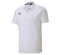 PUMA Men's teamGOAL 23 Casuals Polo Shirt, White, Small