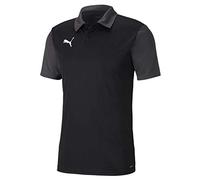 Puma Men's teamGOAL 23 Sideline Polo T-Shirt, Black-Asphalt, S