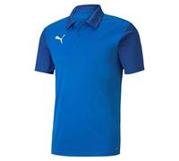 PUMA Men's teamGOAL 23 Sideline Polo T-Shirt, Electric Blue Lemonade-Team Power Blue, X-Large