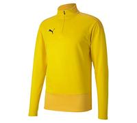 PUMA Men's teamGOAL 23 Training 14 Zip Top Knitted Sweater, Cyber Yellow/Spectra Yellow, size: S
