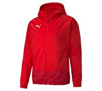 PUMA Men's teamGOAL 23 Training Rain Jacket Red-Chili Pepper, Small
