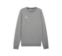 PUMA Mens Teamgoal Casuals Crew Neck Knitted Sweater, Medium Gray Heather-puma White, L EU