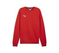 PUMA Mens Teamgoal Casuals Crew Neck Knitted Sweater, Puma Red-puma White, L EU