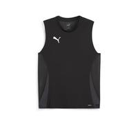 PUMA Men's Teamgoal Sleeveless Jersey, Puma Black-puma White-Flat Dark Grey, Large