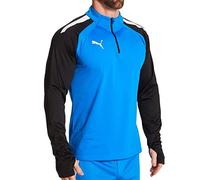 PUMA Men's TeamLIGA 1/4 Zip Top, Electric Blue Lemonade, L